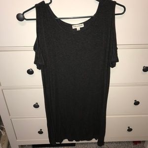 Dark Gray T-Shirt Dress